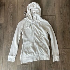 Aritzia TNA White Cotton Hoodie